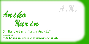 aniko murin business card